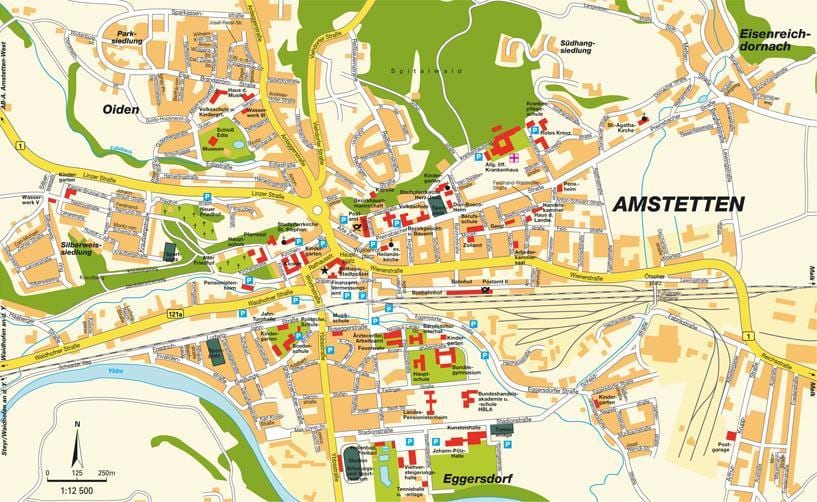 mapa amstetten austria