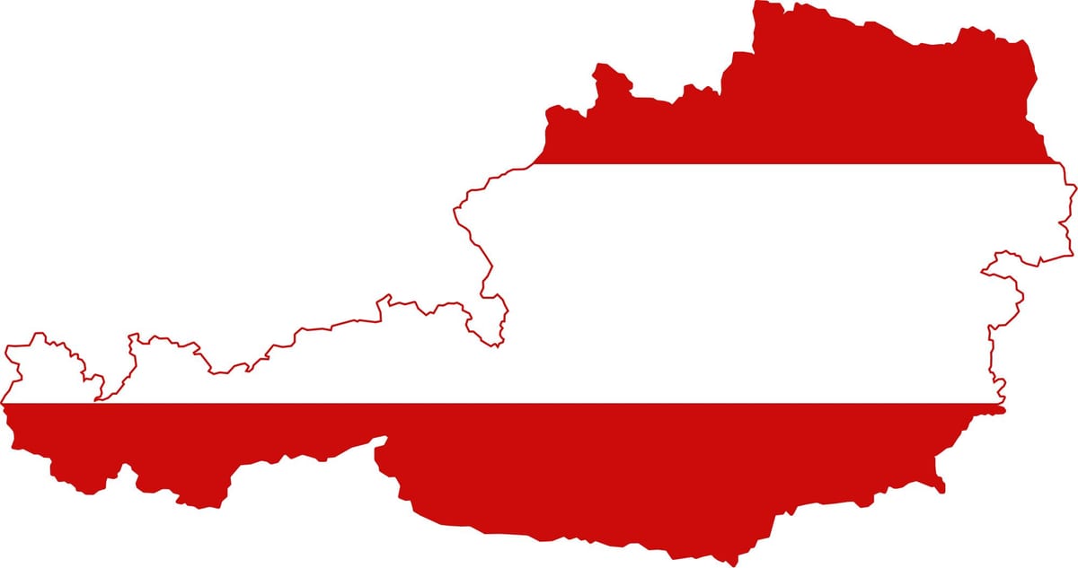 austria bandera mapa