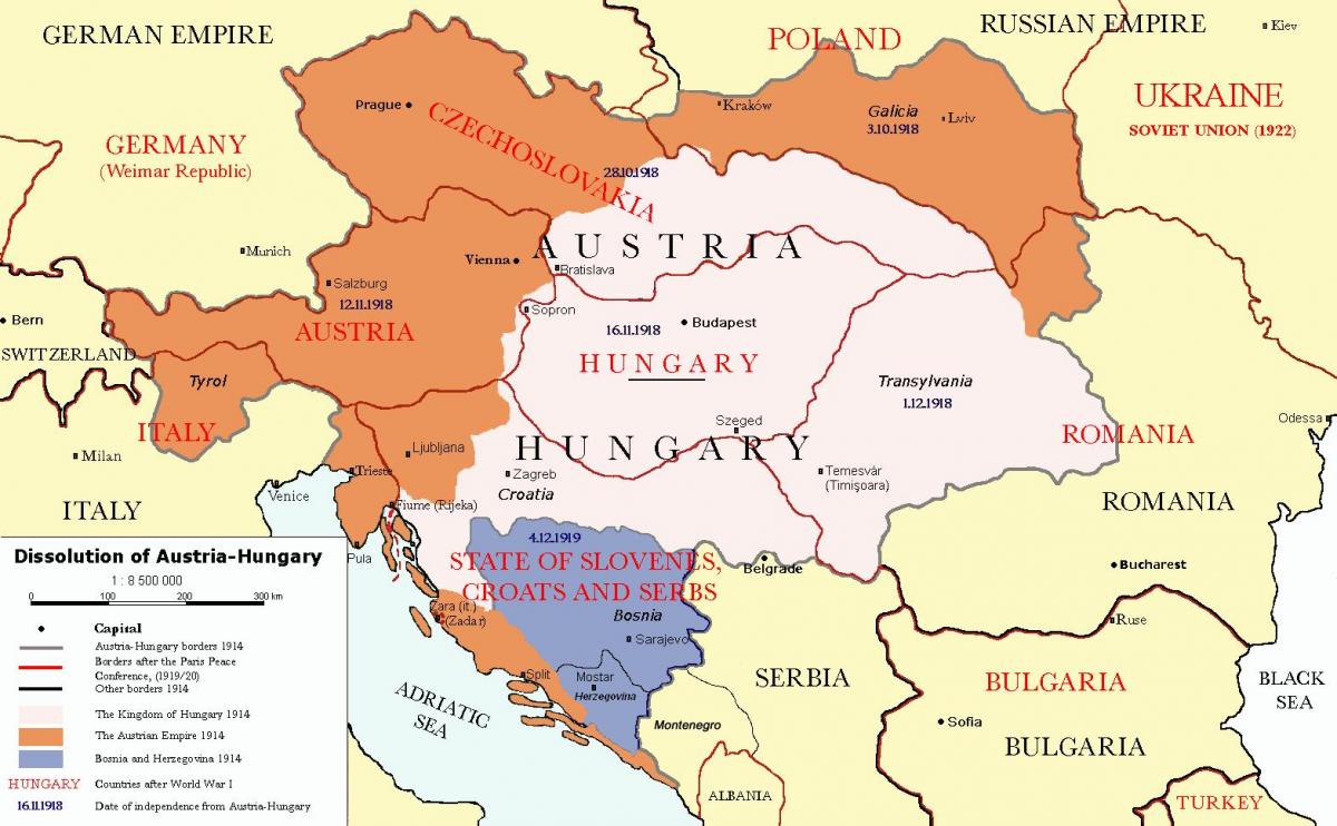 austria hungaria mapa 1900