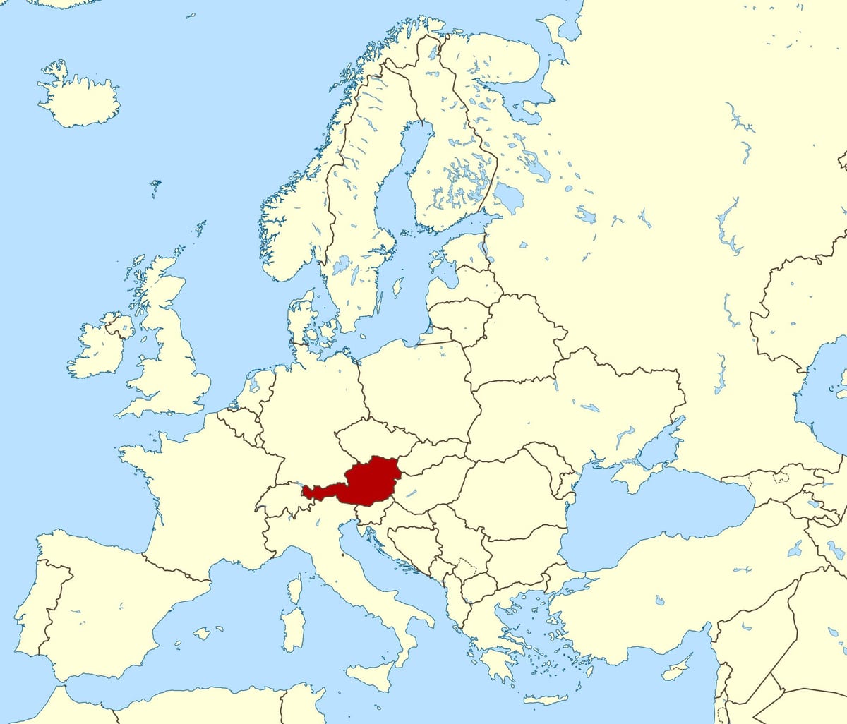 erakutsi mapa austria