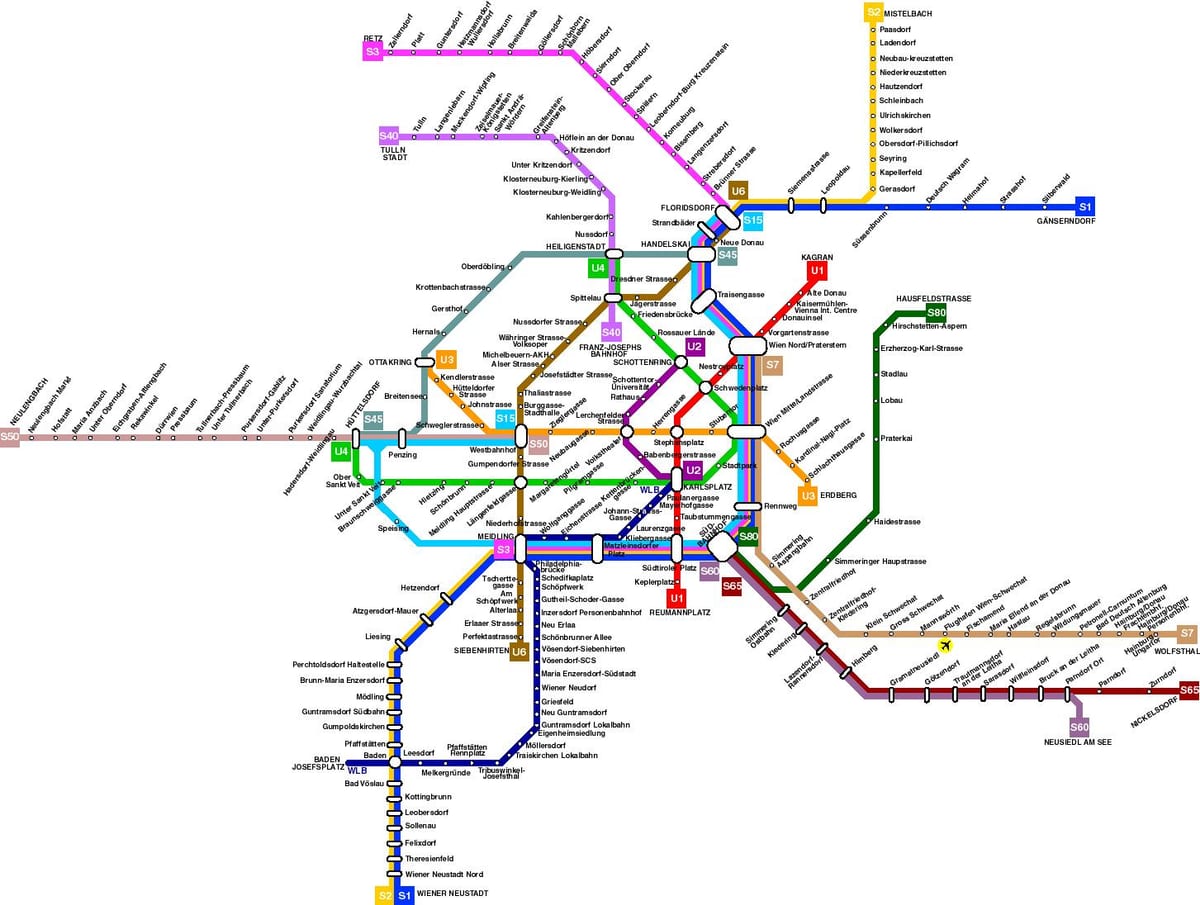austria metroa mapa