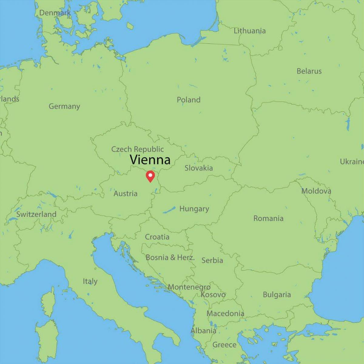 mapa vienako austria eta inguruetan