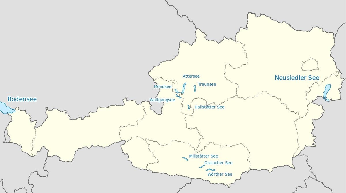 mapa austriako laku