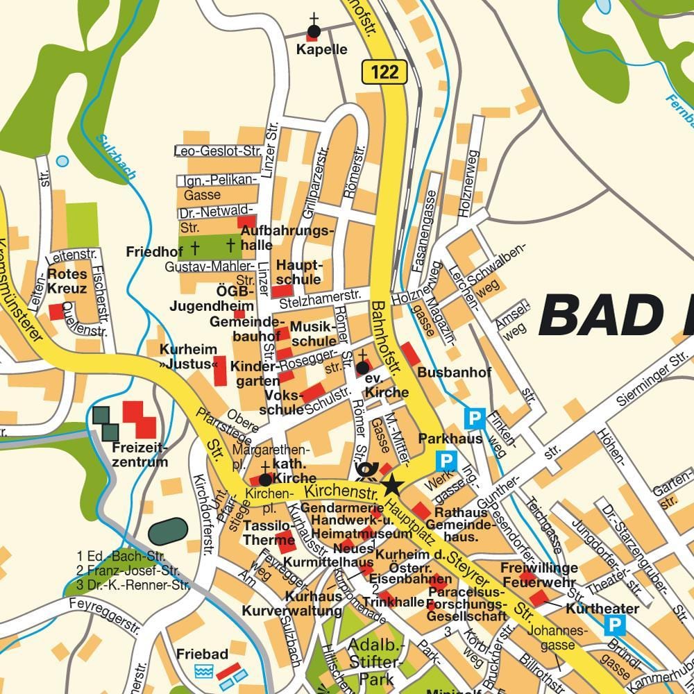 mapa aretoan austria