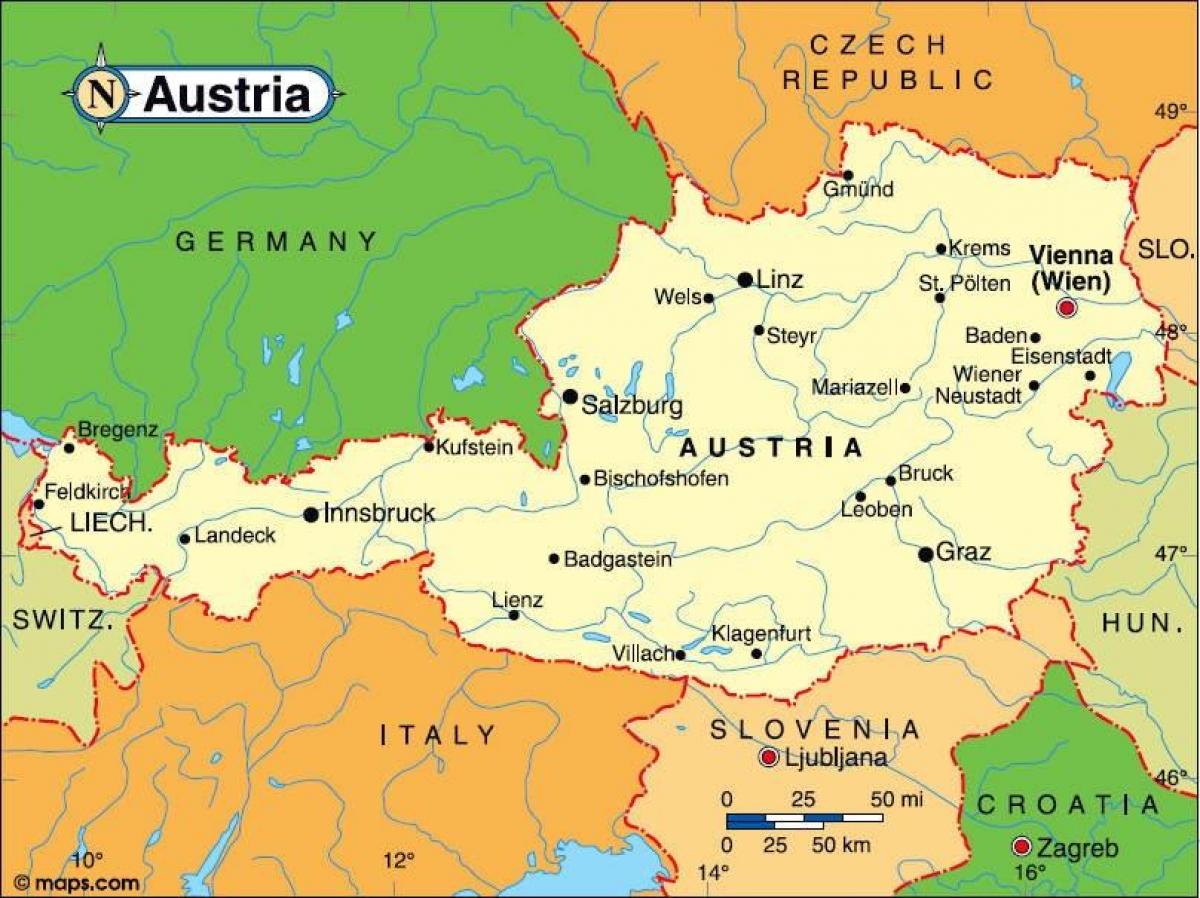 austriako innsbruck mapa