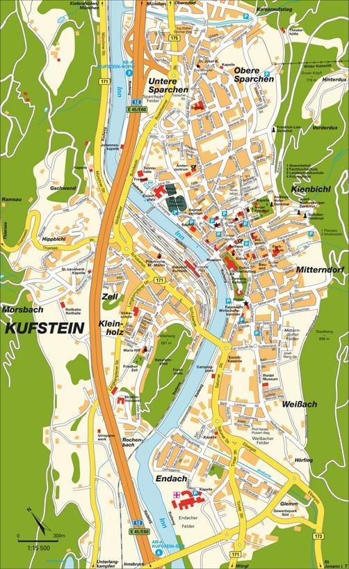 mapa kufstein austria