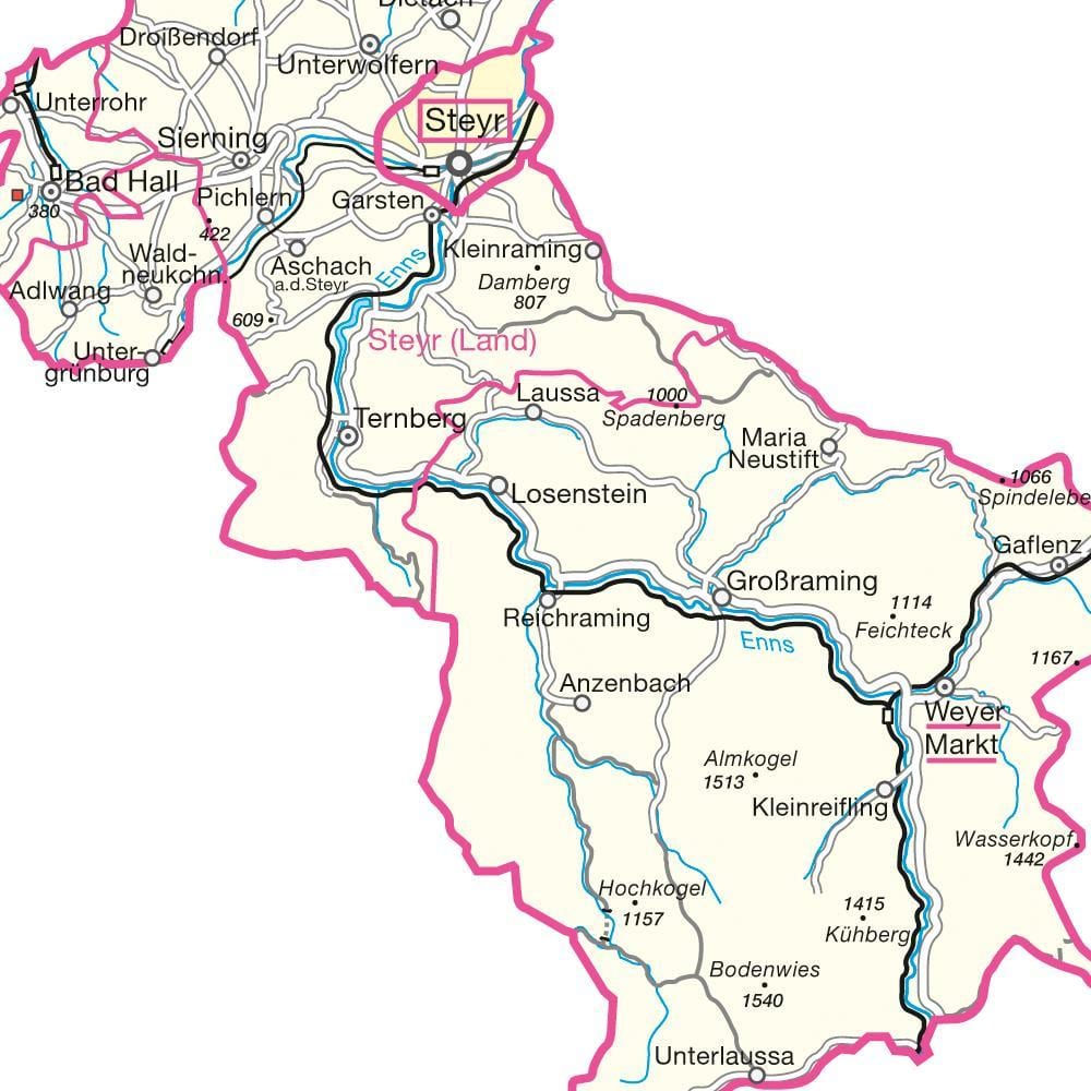 mapa steyr austria