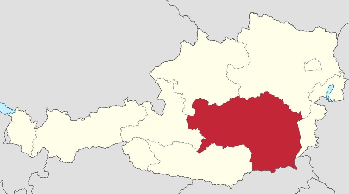 mapa styria austria