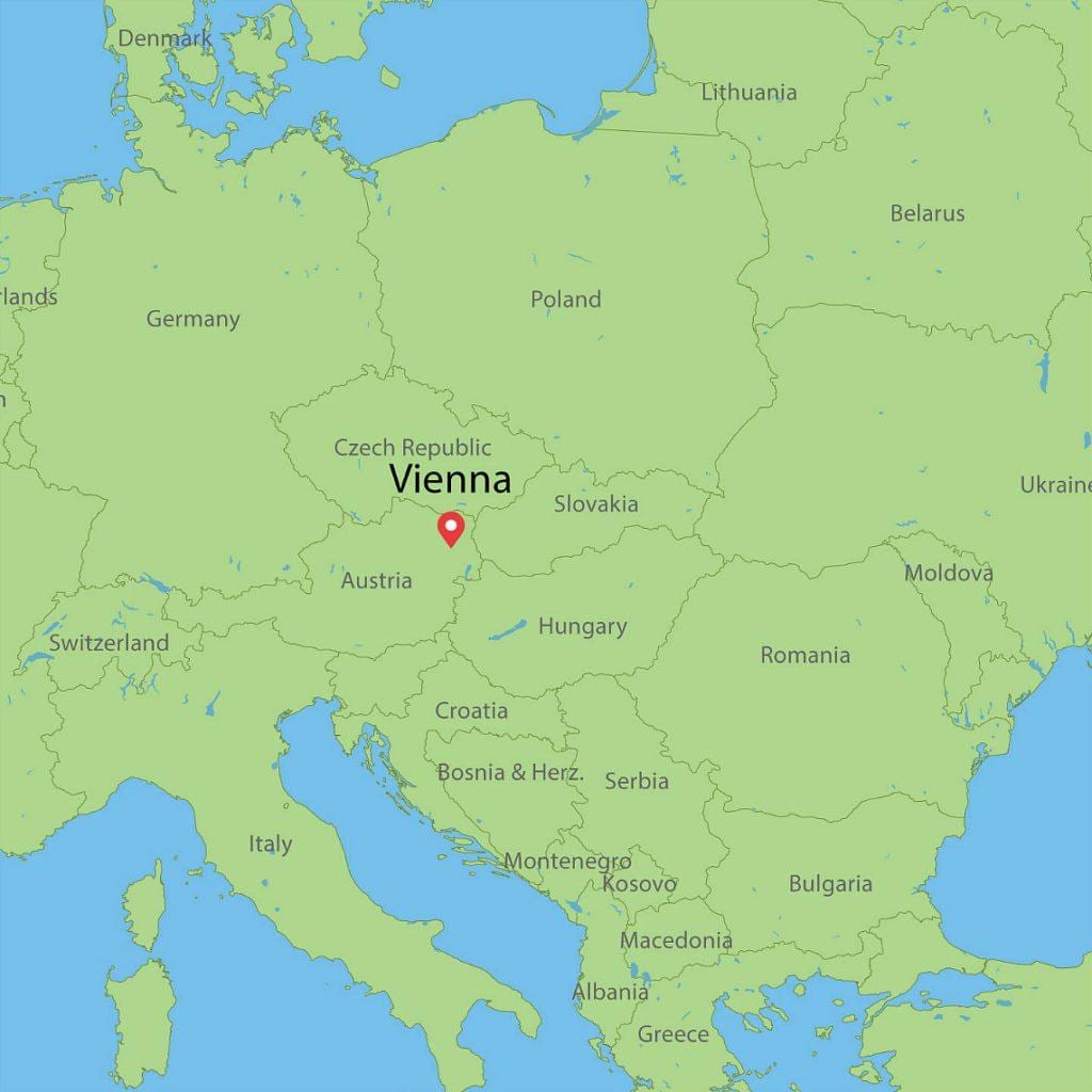 mapa vienako austria europa mapa