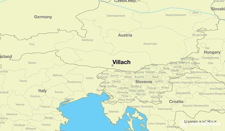 mapa villach, austria
