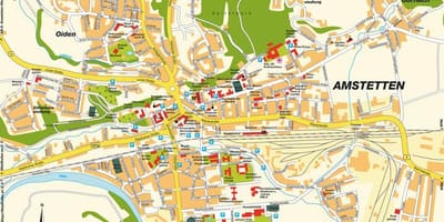 Mapa amstetten austria