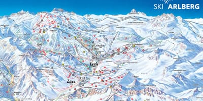 Mapa arlberg austria
