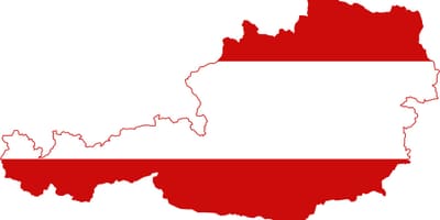 Austria bandera mapa