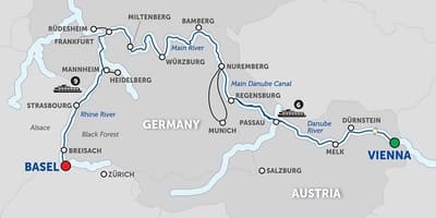 Mapa austria ibaiaren