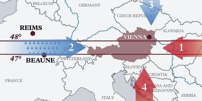 Mapa austria klima