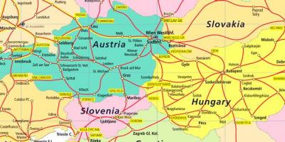 Austria trenbide-mapa