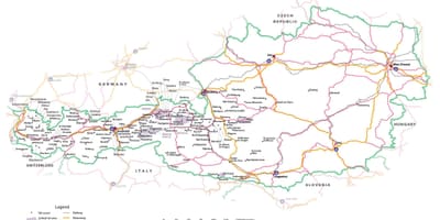 Mapa austria vignette