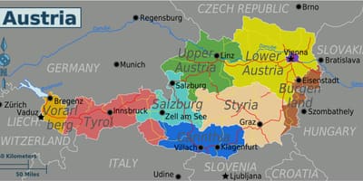 Mapa austriako states