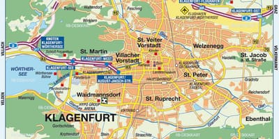 Mapa austriako klagenfurt