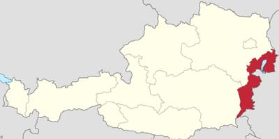 Mapa burgenland austria
