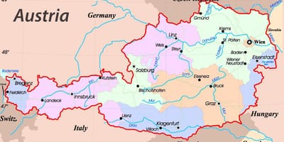 Mapa eisenstadt austria