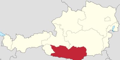 Mapa kärnten austria 
