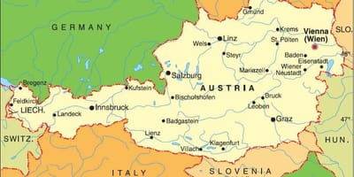 Mapa landeck austria