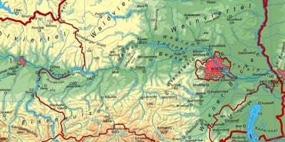 Mapa lower austria