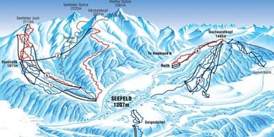 Mapa seefeld austria