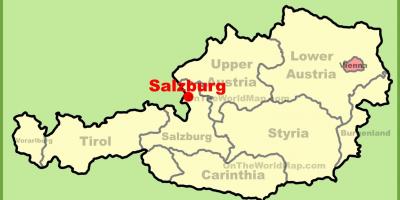 Austriako salzburg mapa