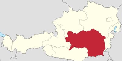 Mapa steiermark (austria 