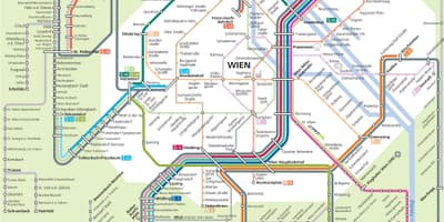 Tren geltokiak vienako austria mapa
