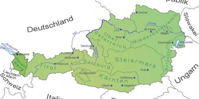 Mapa vorarlberg austria